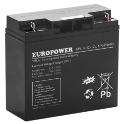 Akumulator AGM Europower EPL 17-12 (12V 17Ah)