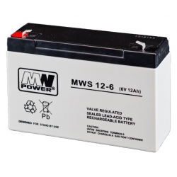 Akumulator AGM MWP MWS 12-6 (6V 12Ah)