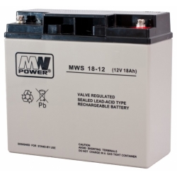 Akumulator AGM MWP MWS 18-12 (12V 18Ah)