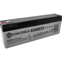 Akumulator AGM POWERBOX 2,3-12 T1 (12V 2,3Ah)